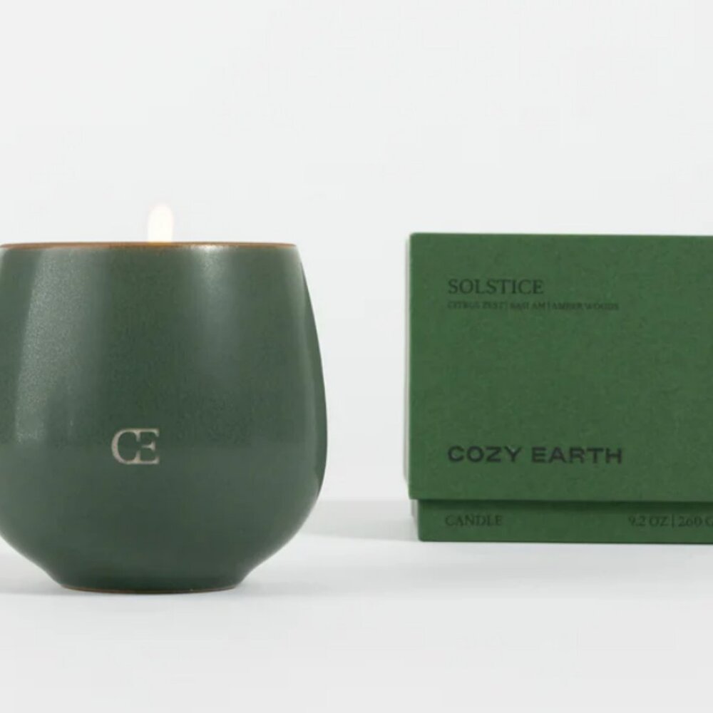 Cozy Earth Solstice Candle Holiday Balsam Candle